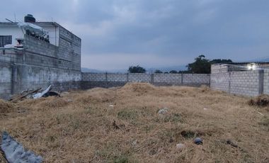 VENTA DE TERRENO DE 300 M2 TOTALMENTE BARDADO EN YAUTEPEC, MOR.