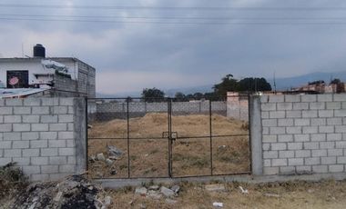 VENTA DE TERRENO DE 300 M2 TOTALMENTE BARDADO EN YAUTEPEC, MOR.