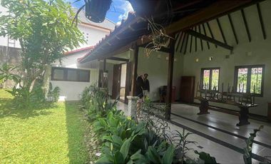 Disewakan Rumah 3 kamar luas 4 are di kawasan Elite Renon dengan halaman dan parkir luas