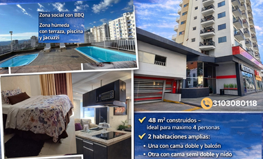 Arriendo apartamento amoblado céntrico