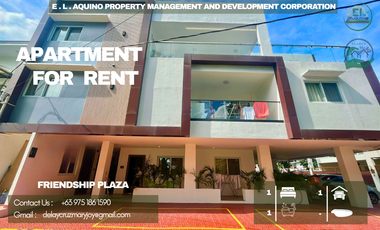 FULLY FURNISHED 1 BEDROOM APARTMENT FOR RENT LOCATED IN A SECURED SUBDIVISION AT FRINEDSHIP PLAZA