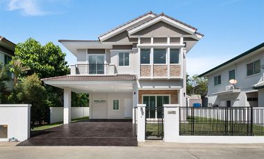 บ้านเดี่ยว 2 ชั้น รีโนเวทใหม่ หมู่บ้าน มัณฑนา แจ้งวัฒนะ-ราชพฤกษ์ ทำเลดี ติดถนนใหญ่