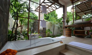 Disewakan Bulanan Dan Tahunan Villa Tropis Suasana Ubud Fully Furnished di Jimbaran.