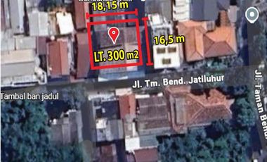 Jual Tanah Bonus Bangunan Super Strategis 300m2 Prime Location di Bendungan Hilir