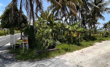 FOR RENT TANAH KOMERSIAL HOEK DI JALUR UTAMA PANTAI YEH GANGGA – TRAFIK TINGGI, SIAP USAHA