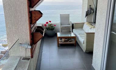 Arriendo departamento 2 dormitorios amoblado vista al mar Playa Llacolén, Incluye GC