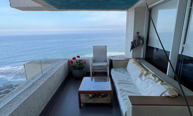 Arriendo departamento 2 dormitorios amoblado vista al mar Playa Llacolén, Incluye GC