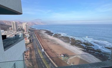 Arriendo departamento 2 dormitorios amoblado vista al mar Playa Llacolén, Incluye GC