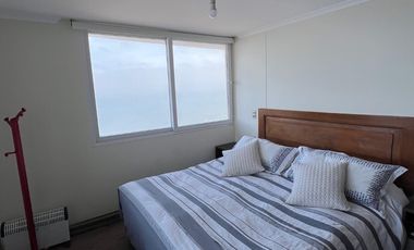 Arriendo departamento 2 dormitorios amoblado vista al mar Playa Llacolén, Incluye GC