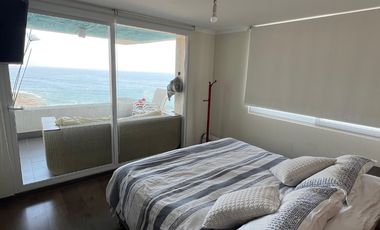 Arriendo departamento 2 dormitorios amoblado vista al mar Playa Llacolén, Incluye GC