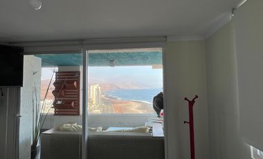 Arriendo departamento 2 dormitorios amoblado vista al mar Playa Llacolén, Incluye GC