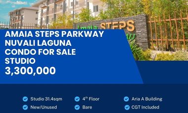 Studio Condo for Sale in Amaia Steps Parkway Nuvali Laguna