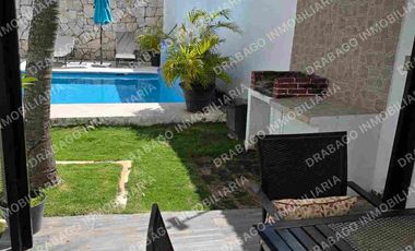 Departamento en renta amueblado cerca de Av del Sol y la luna con alberca y seguridad