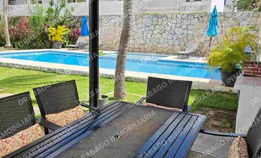 Departamento en renta amueblado cerca de Av del Sol y la luna con alberca y seguridad