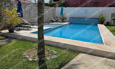 Departamento en renta amueblado cerca de Av del Sol y la luna con alberca y seguridad