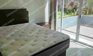 Departamento en renta amueblado cerca de Av del Sol y la luna con alberca y seguridad