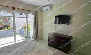 Departamento en renta amueblado cerca de Av del Sol y la luna con alberca y seguridad