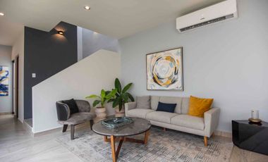 casa con recámara en planta baja en privada con seguridad y amenidades conkal norte merida todos los créditos