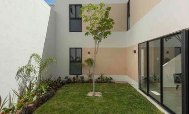 casa con recámara en planta baja en privada con seguridad y amenidades conkal norte merida todos los créditos