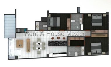 Departamento en Venta en Naucalpan de Juarez, Lomas de Tecamachalco CMB 26-2206.
