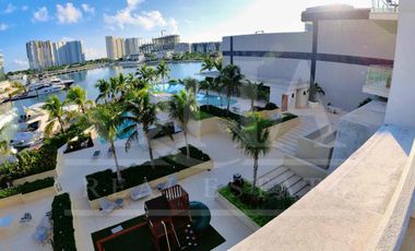 Departamento en renta en Puerto Cancún marina condos