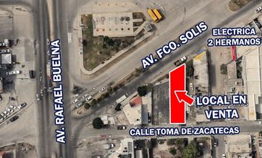 Local con doble acceso a 50 m de Av. Rafael Buelna – $3.5M contado