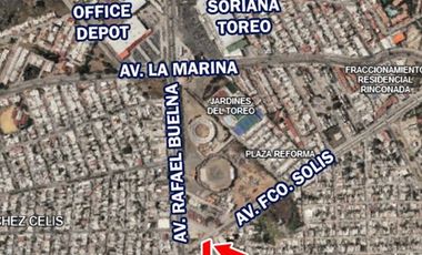 Local con doble acceso a 50 m de Av. Rafael Buelna – $3.5M contado