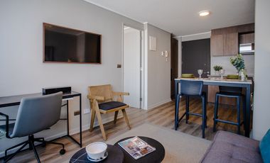 Departamento 2 dormitorios en arriendo en San Miguel, a pasos del Metro