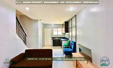 FOR RENT FULLY FURNISHED TOWNHOUSE LOCATED IN A SECURED SUBDIVISION AT CLARKVIEW MALABANIAS