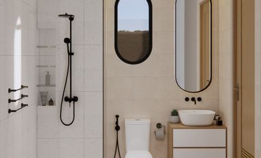 New 2-storey villa with view of GWK statue, near the beach, villa area