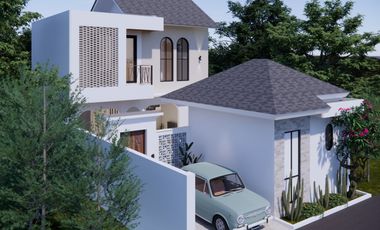 New 2-storey villa with view of GWK statue, near the beach, villa area