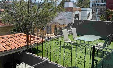 GRAN CASA EN RENTA EN TECAMACHALCO CON TERRAZAS PRIVADAS Y 9 HABITACIONES