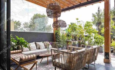 PENTHOUSE DE LUJO AMUEBLADO EN RENTA POLANCO CON TERRAZAS PRIVADAS