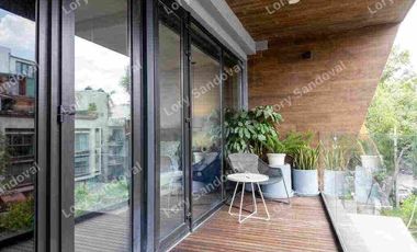 PENTHOUSE DE LUJO AMUEBLADO EN RENTA POLANCO CON TERRAZAS PRIVADAS