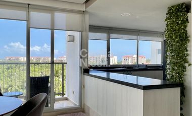 Departamento 2 recámaras en KM 0, Cancún