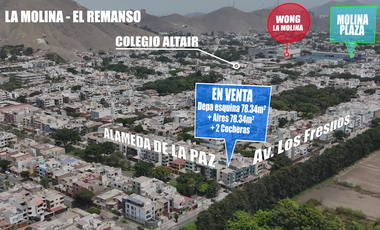 La Molina - El Remanso. Vendo Depa esquina + Aires