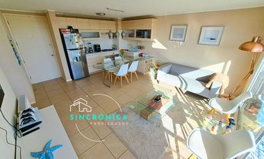 SINCRÓNICA PROPIEDADES ARRIENDA POR AÑO CORRIDO HERMOSO DEPARTAMENTO EN LAGUNA BAHIA