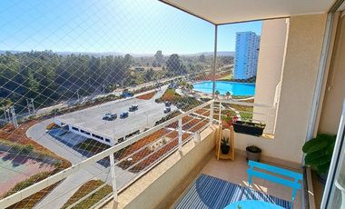 SINCRÓNICA PROPIEDADES ARRIENDA POR AÑO CORRIDO HERMOSO DEPARTAMENTO EN LAGUNA BAHIA