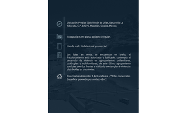 Terreno en La Alborada, Mazatlán, Sinaloa