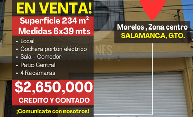 Casa en Venta, Calle Morelos, Salamanca,Guanajuato