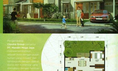Citra Maja Raya rumah Unfurnished disewakan 2 KT Cluster Green Land