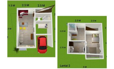 Rumah Baru KPR 2 Lantai Mulai 450 JT - DP Min 0 % - Unit Terbatas Siap Huni di Cimanggis Depok