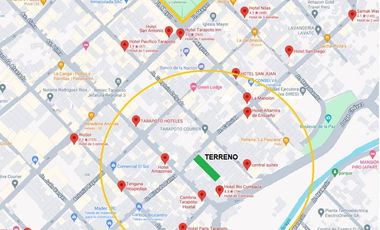 EN VENTA TERRENO COMERCIAL A 3 CUADRAS PLAZA DE ARMAS TARAPOTO