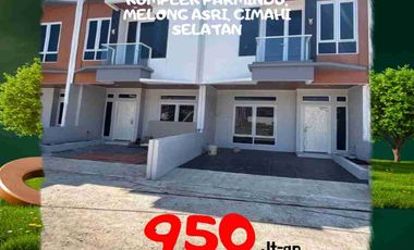 Cluster Modern Minimalis Strategis 2 Lantai Komple Parmindo, Melong Asri, Cimahi Selatan