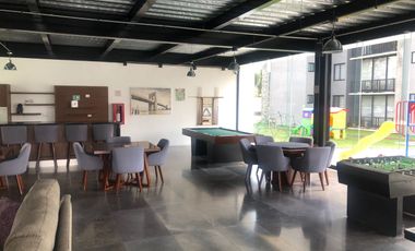 Renta Departamento de Lujo totalmente Amueblado en Fraccionamiento con seguridad y amenidades
