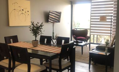 Renta Departamento de Lujo totalmente Amueblado en Fraccionamiento con seguridad y amenidades