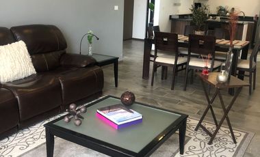 Renta Departamento de Lujo totalmente Amueblado en Fraccionamiento con seguridad y amenidades