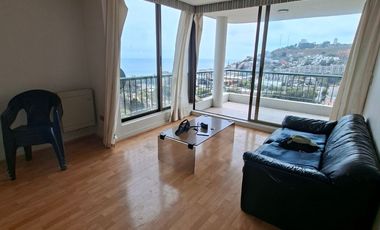 Arriendo departamento 2D,2B  con linda vista al mar, Jardín del Mar