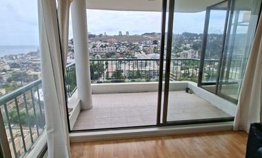 Arriendo departamento 2D,2B  con linda vista al mar, Jardín del Mar