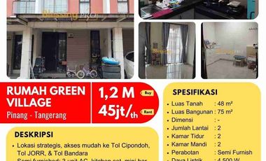 Dijual GRAND VILLAGE Pinang Tangerang